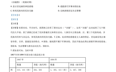 2021年高考历史试卷（湖南）（解析卷）_历史历年高考真题_新&middot;Word版2008-2025&middot;高考历史真题_历史（按年份分类）2008-2025_2021&middot;历史高考真题