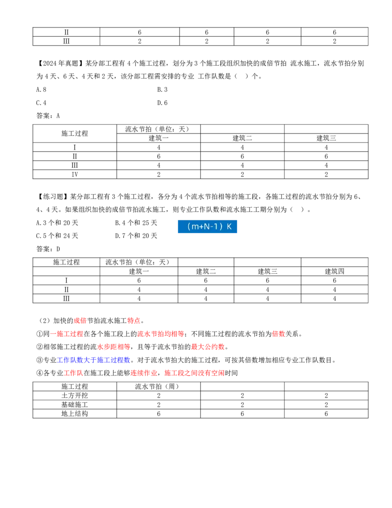 38-第4章-4.2.3-流水施工的基本方式（三）_2026年一级建造师_2026年一建管理_2025年一建管理SVIP_02-基础精讲✿高端面授✿深度强化_10-管理《天一精讲班》金月、王少杰KL推荐