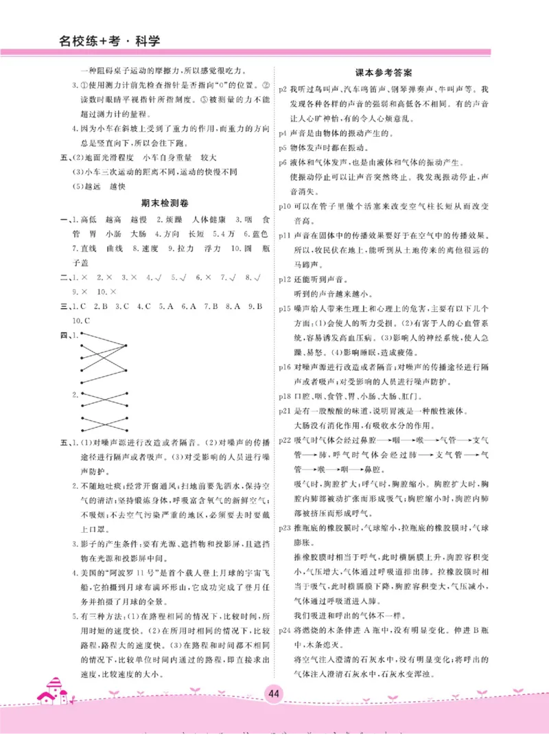 四上_2024年人教版小学数学一二三四五六年级上册下册期中期末试a0747_小学全科《同步练习+精品试卷》打包下载（1-6年级单元月考期中期末试卷）_小学科学_《名校练+考》