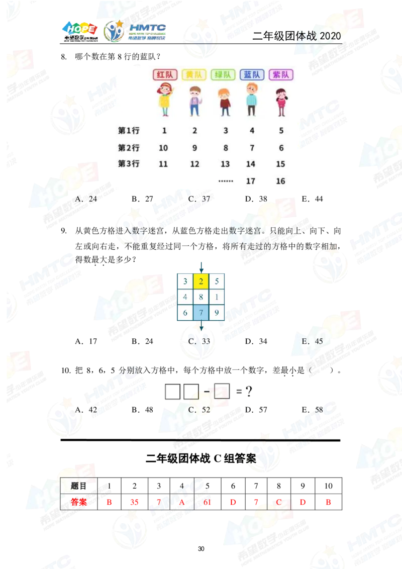 2024年2年级完整版_希望杯IHC