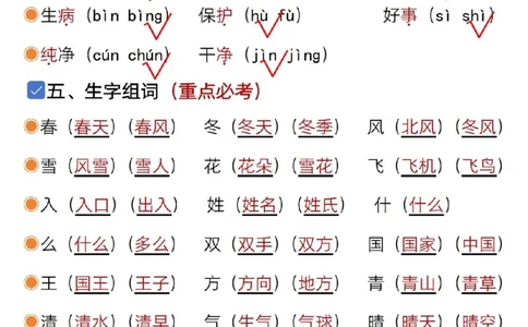 1108一年级语文下册1-8单元知识汇总_一年级上下册资料_一年级下册小红书同款资料_一下数学