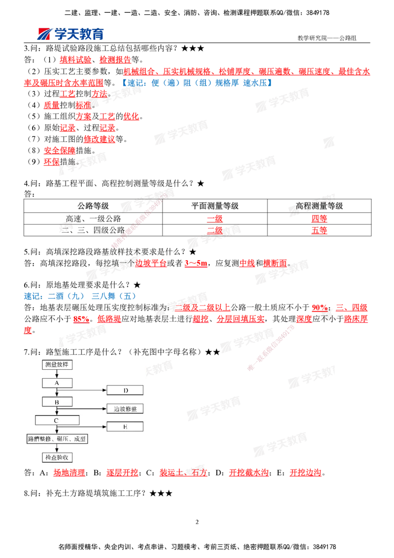 01.2026二建《公路》简答200问（完整版）2026.1.15_2026二建全科_2026二级建造师（持续更新）看这里_2026二建公路SVIP_01-精华文档✿电子教材✿历年真题_30-2026年二建公路-学天教育-简答200问