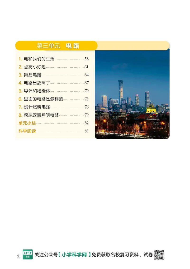 2024版教科版新教材12册目录公众号：小学科学网_2024版教科版新教材12册目录公众号：小学科学网