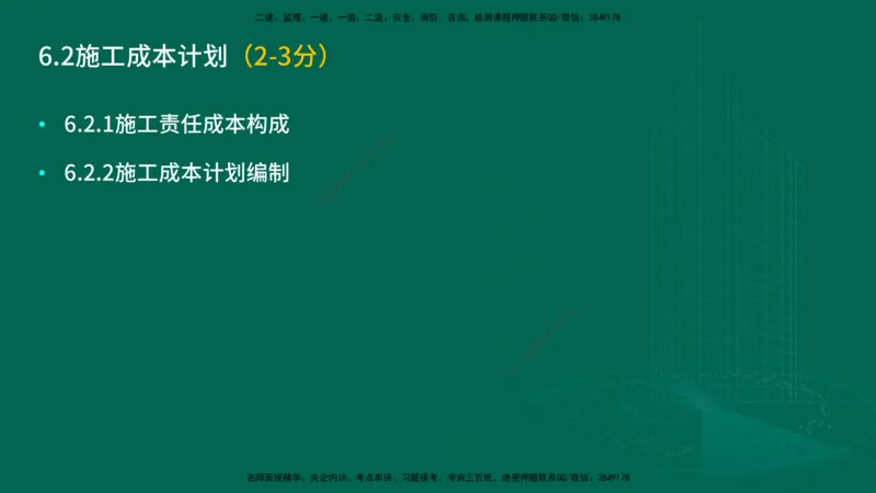 25年一建《项目管理》大V精讲第6章讲义在线版_2026年一级建造师_2026年一建管理_2025年一建管理SVIP_02-基础精讲✿高端面授✿深度强化_30-管理《强化精讲班》许名标YL