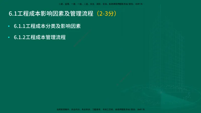 25年一建《项目管理》大V精讲第6章讲义在线版_2026年一级建造师_2026年一建管理_2025年一建管理SVIP_02-基础精讲✿高端面授✿深度强化_30-管理《强化精讲班》许名标YL