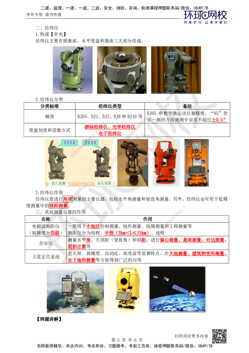 01.第1讲-课程导学及11常用测量仪器及其作用_2026年一级建造师_2026年一建水利_2026年一建水利SVIP_2026一建水利SVIP_02-基础精讲✿高端面授✿深度强化_讲义