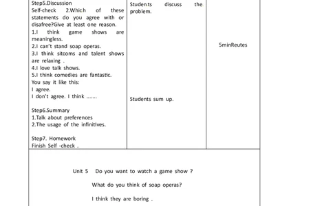 八年级英语教案：Unit5Doyouwanttowatchagameshow6_初中英语新版_最新人教版英语八年级上册_老版（含有参考价值）_01教案人教版初中英语八上（多版本）易提分旗舰店