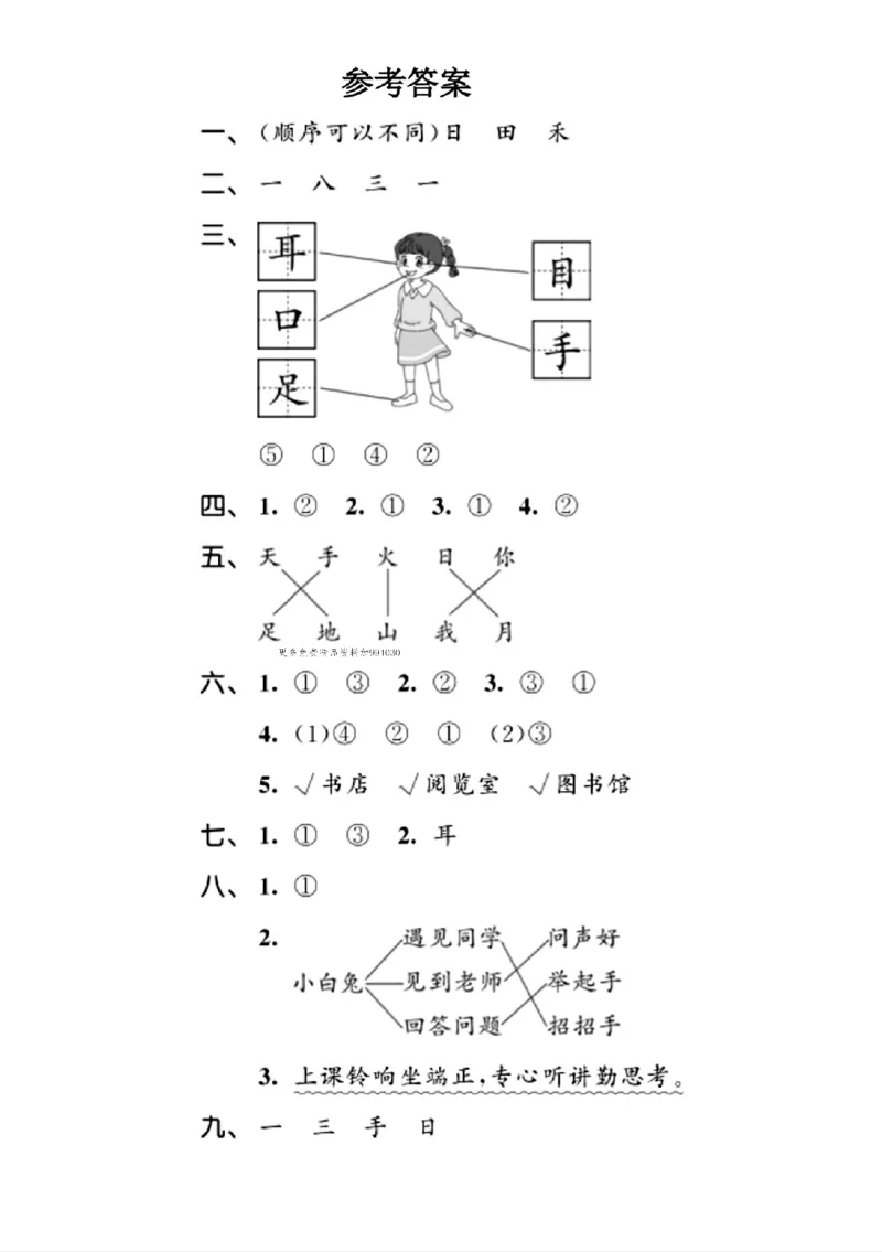 25年一年级上册语文单元拔尖测试卷2_2025秋语文、数学第一单元检测卷一年级