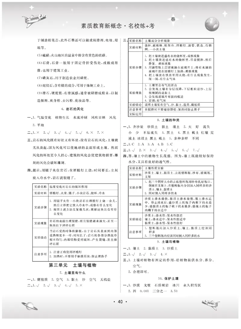 四下_2024年人教版小学数学一二三四五六年级上册下册期中期末试a0747_小学全科《同步练习+精品试卷》打包下载（1-6年级单元月考期中期末试卷）_小学科学_《名校练+考》_444
