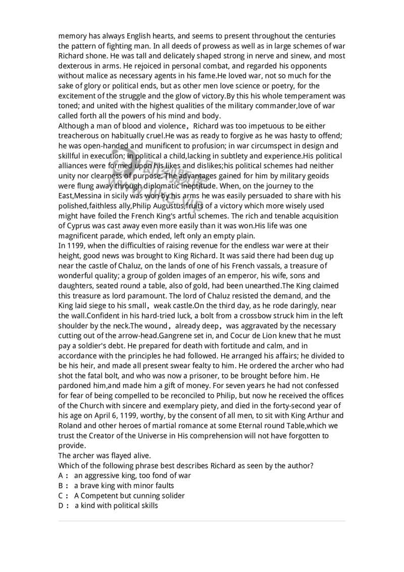 113-2019年军队文职人员招聘考试《英语语言文学》真题-137701_军队文职(1)_01.军队文职真题-专业课_（全）版本一（历年真题+章节练习+模拟题）_英语言文学(军队文职)_历年真题_纯题目