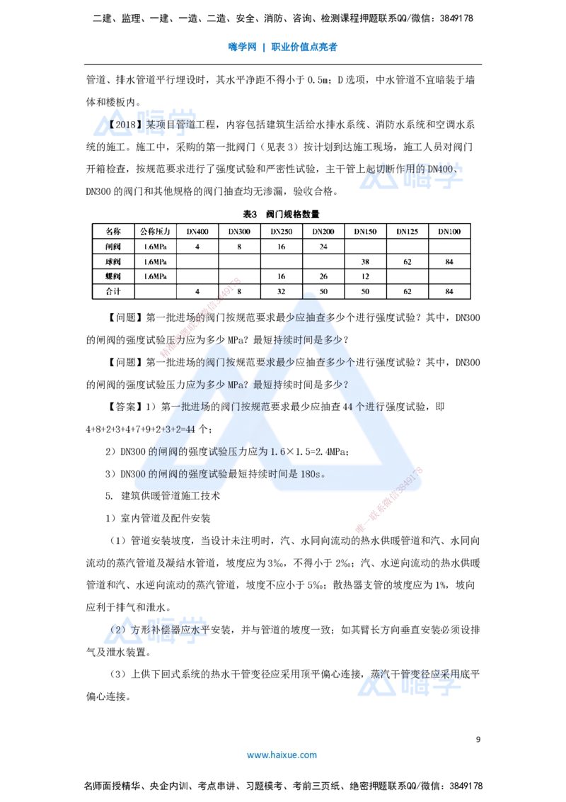 09.2025杨海军-3D实景通关-（8）建筑给水排水与供暖工程施工技术-建筑管道及设备安装技术要求_2026年一级建造师_2026年一建机电_2025年一建机电SVIP_02-基础精讲✿高端面授✿深度强化
