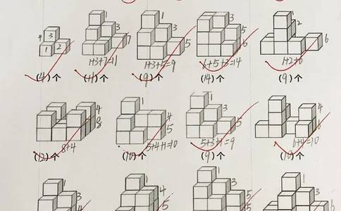 一（上）数学数正方体块数_1年级小红书最新热门资料