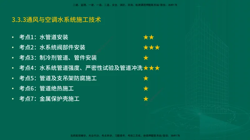 25年一建《机电实务》精讲第3章3&middot;3讲义在线版_2026年一级建造师_2026年一建机电_2025年一建机电SVIP_02-基础精讲✿高端面授✿深度强化_25-机电《教材精讲班》黄老师YL