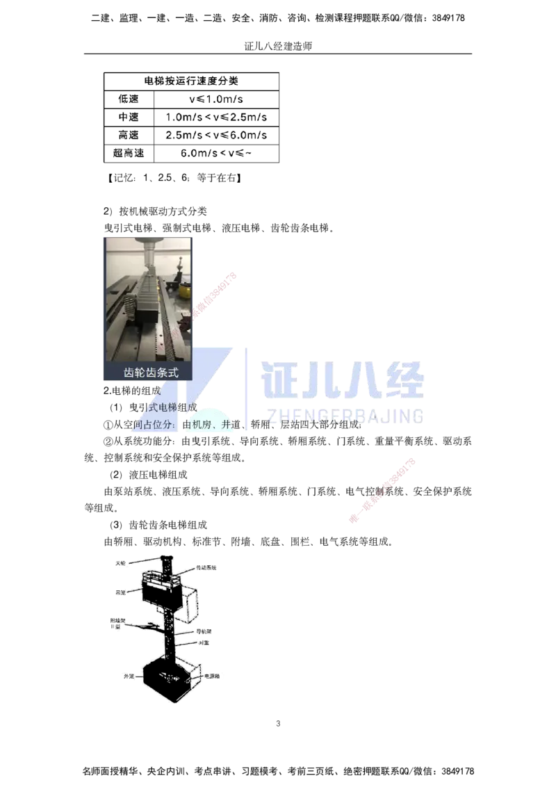 35.一建机电基础精学-36电梯工程安装技术-1_2026年一级建造师_2026年一建机电_2025年一建机电SVIP_02-基础精讲✿高端面授✿深度强化_31-机电《基础精学课》朱旭阳ZBJ_讲义