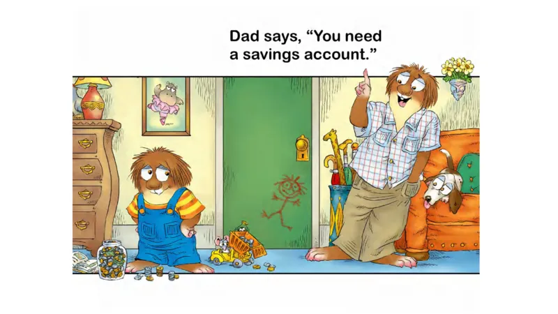 01.JustSavingMyMoney_Frank（小毛怪）老师爆笑阅读单词课（50个故事3000词）_小炸毛爆笑故事单词课课件