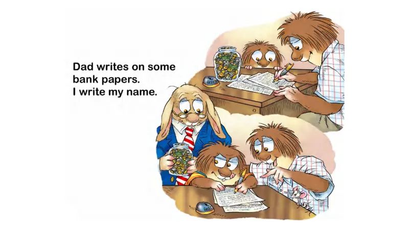 01.JustSavingMyMoney_Frank（小毛怪）老师爆笑阅读单词课（50个故事3000词）_小炸毛爆笑故事单词课课件