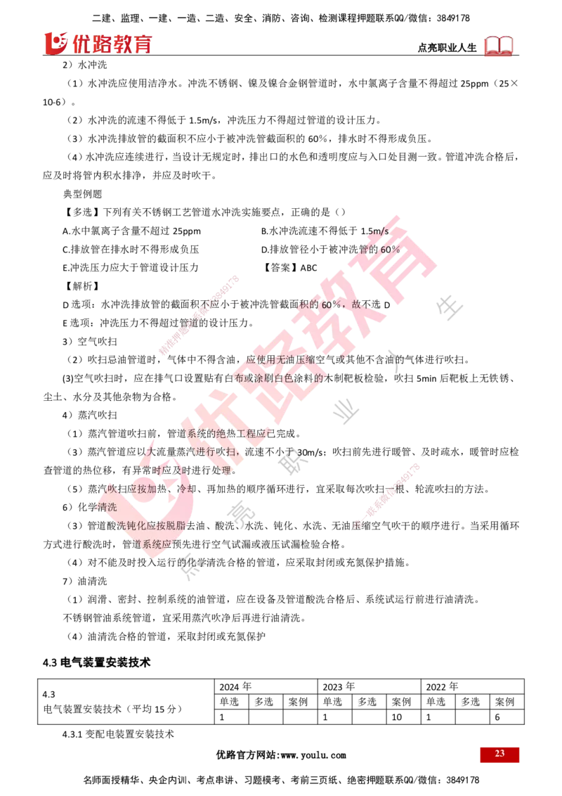 25年一建《机电实务》大V精讲第4章讲义打印版_2026年一级建造师_2026年一建机电_2025年一建机电SVIP_02-基础精讲✿高端面授✿深度强化_32-机电《强化精讲班》王建波YL