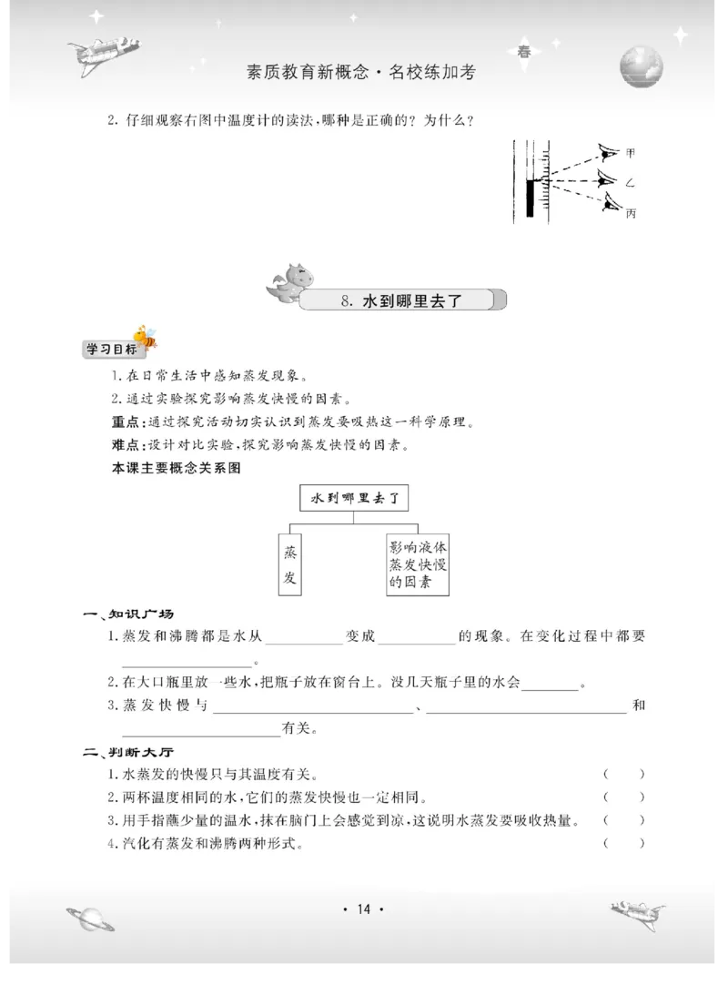 名校练+考四年级下册科学冀人版_2024年人教版小学数学一二三四五六年级上册下册期中期末试a0747_小学全科《同步练习+精品试卷》打包下载（1-6年级单元月考期中期末试卷）_小学科学