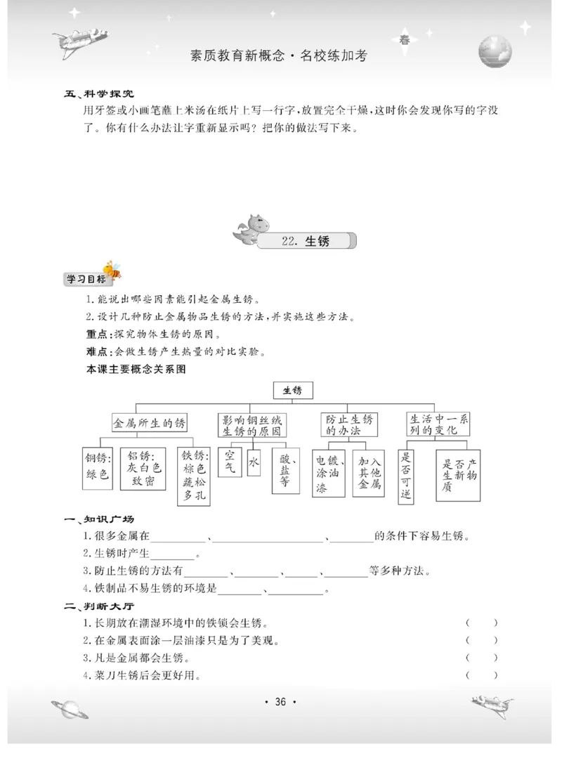 名校练+考四年级下册科学冀人版_2024年人教版小学数学一二三四五六年级上册下册期中期末试a0747_小学全科《同步练习+精品试卷》打包下载（1-6年级单元月考期中期末试卷）_小学科学