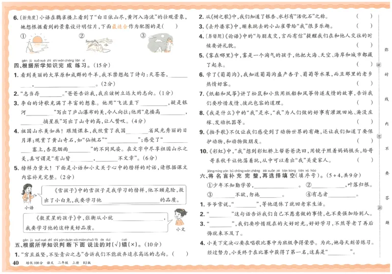 25秋王朝霞：培优100分 2语上