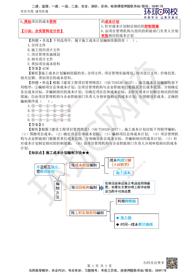 42.第42讲-62施工成本计划_2026年一级建造师_2026年一建管理_2025年一建管理SVIP_02-基础精讲✿高端面授✿深度强化_25-管理《考点精讲班》张君、郑春秋HQ_郑春秋_讲义