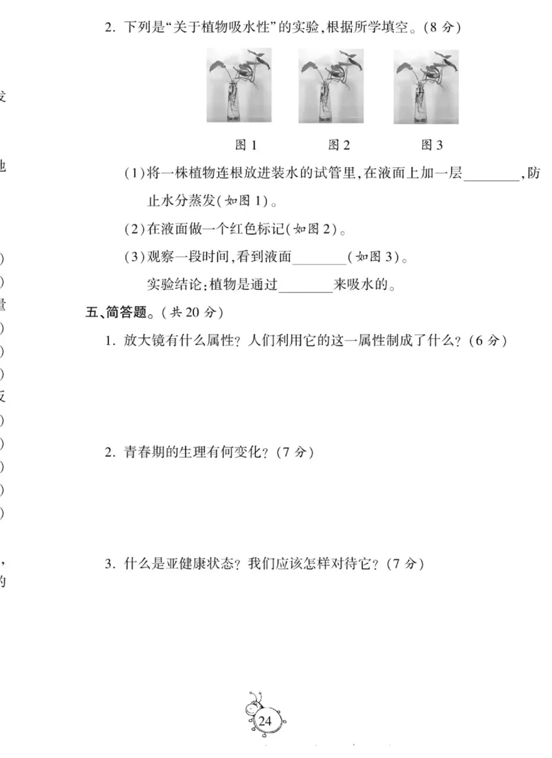 智能训练&middot;科学六年级上册大象版_2024年人教版小学数学一二三四五六年级上册下册期中期末试a0747_小学全科《同步练习+精品试卷》打包下载（1-6年级单元月考期中期末试卷）_小学科学