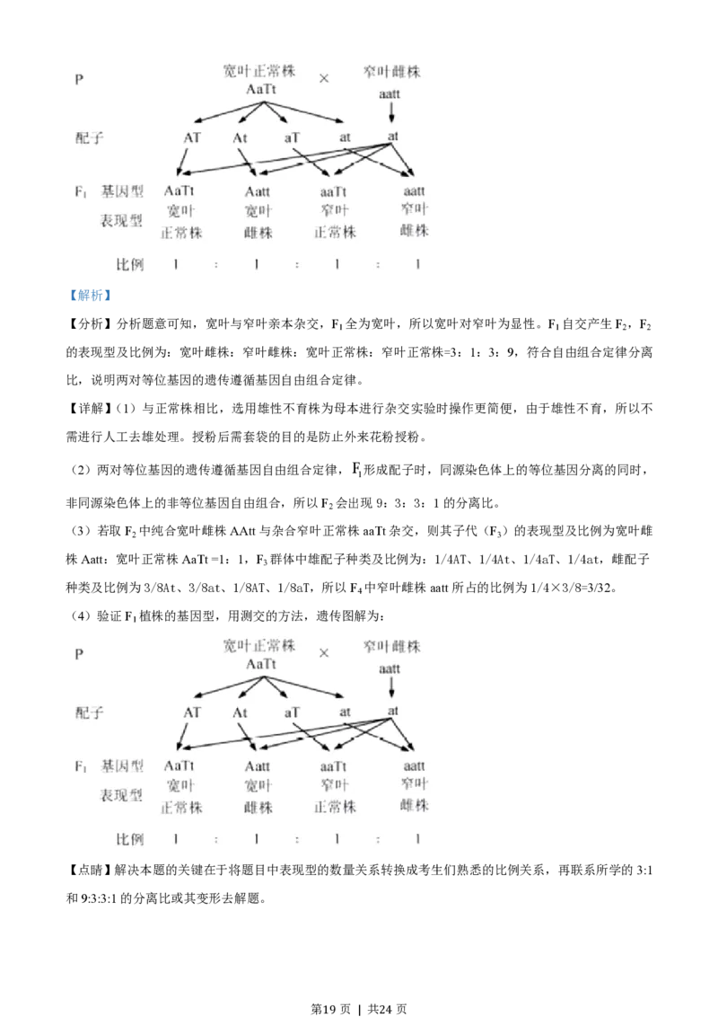 2020年高考生物试卷（浙江）1月（解析卷）_生物历年高考真题_新&middot;PDF版2008-2025&middot;高考生物真题_生物（按年份分类）2008-2025_2020&middot;高考生物真题
