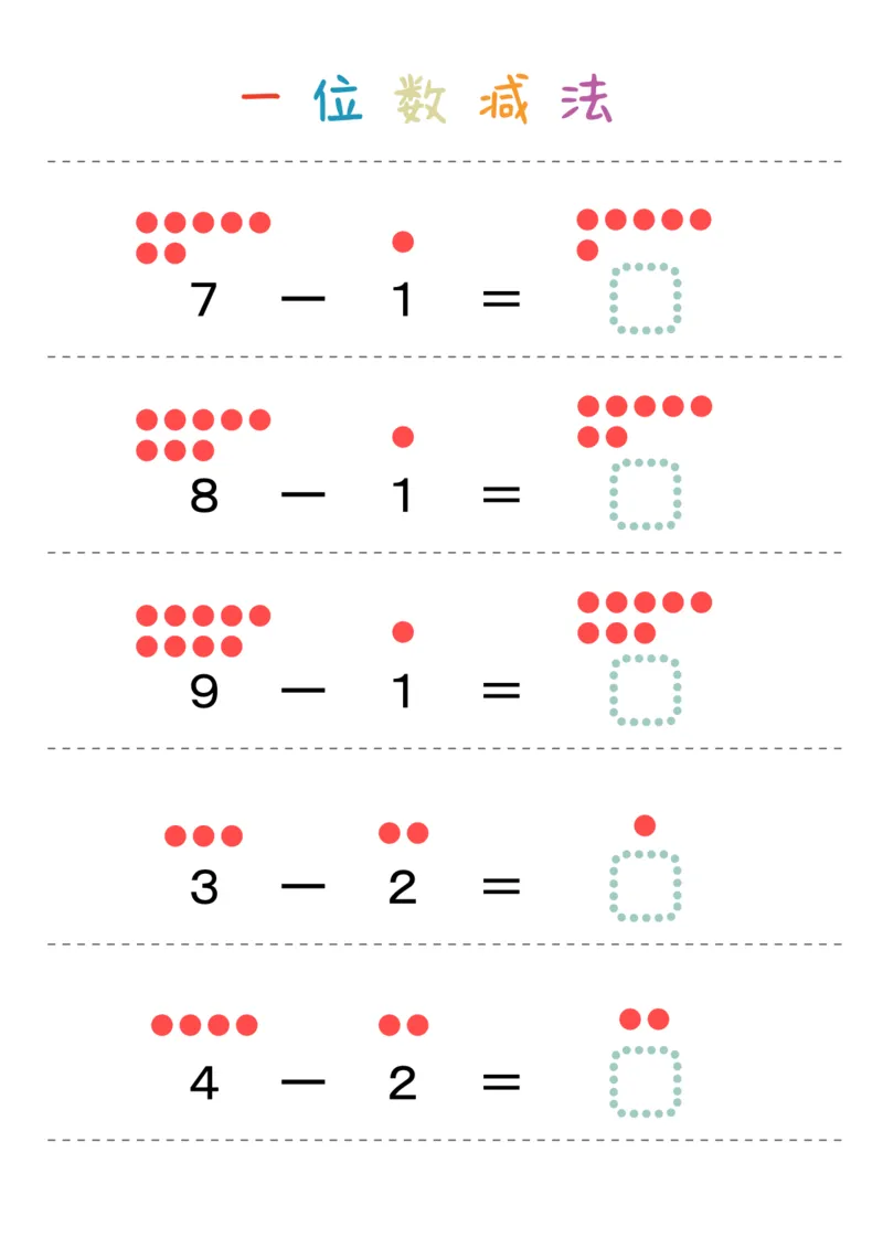 一位数减法28页_幼小衔接全套_幼小衔接资料大全_幼小衔接资料1️⃣_幼小衔接数学