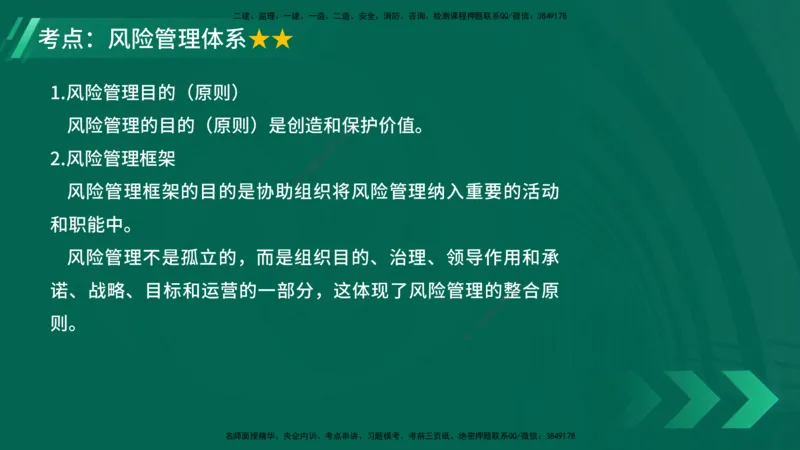 25年一建《项目管理》大V精讲第2章讲义在线版_2026年一级建造师_2026年一建管理_2025年一建管理SVIP_02-基础精讲✿高端面授✿深度强化_30-管理《强化精讲班》许名标YL