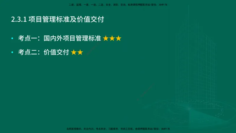 25年一建《项目管理》大V精讲第2章讲义在线版_2026年一级建造师_2026年一建管理_2025年一建管理SVIP_02-基础精讲✿高端面授✿深度强化_30-管理《强化精讲班》许名标YL