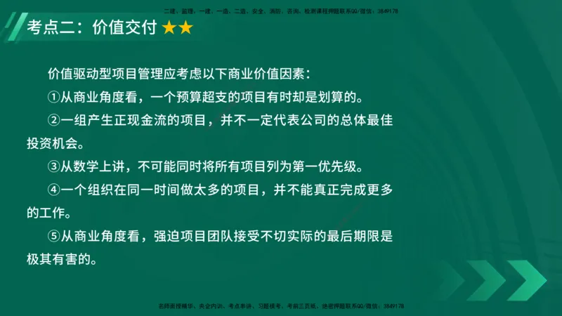 25年一建《项目管理》大V精讲第2章讲义在线版_2026年一级建造师_2026年一建管理_2025年一建管理SVIP_02-基础精讲✿高端面授✿深度强化_30-管理《强化精讲班》许名标YL