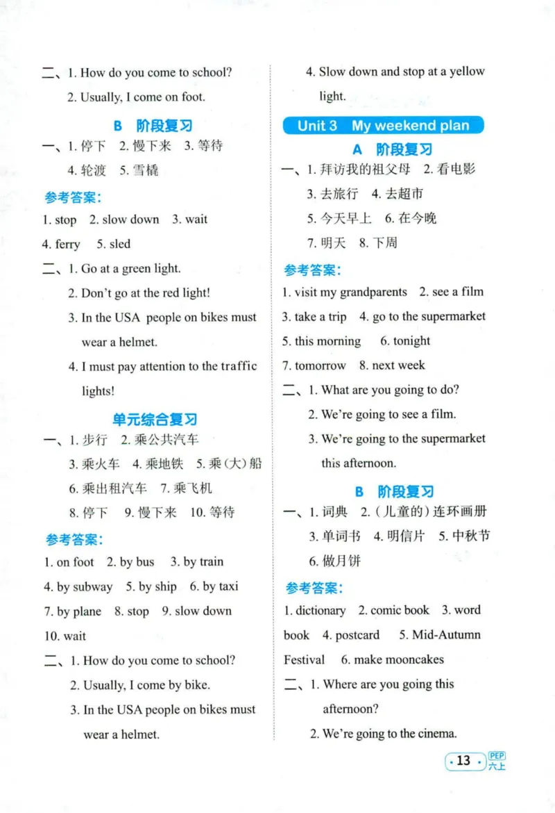 25秋《默写小达人》6年级上册英语人教pep听写本_六年级(2)