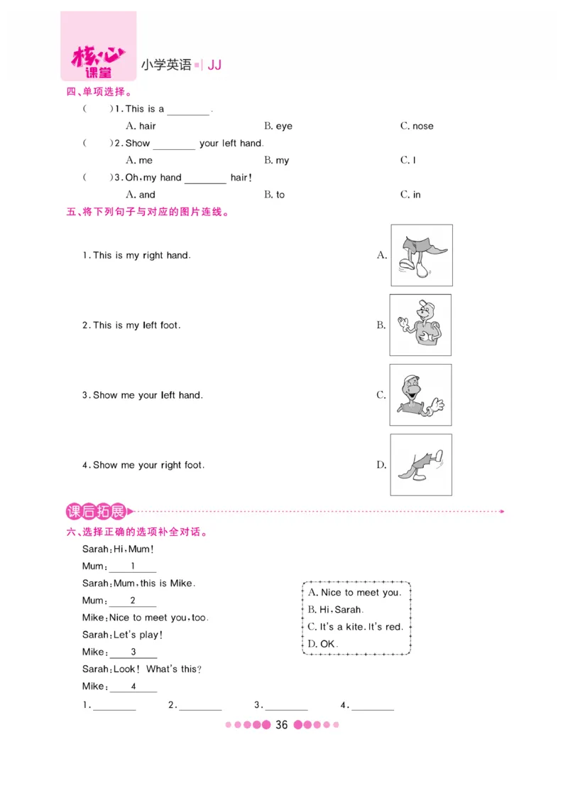 《核心课堂》3年级英语上册（冀教版）书_2024年人教版小学数学一二三四五六年级上册下册期中期末试a0747_小学全科《同步练习+精品试卷》打包下载（1-6年级单元月考期中期末试卷）