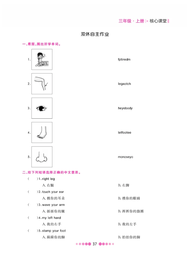 《核心课堂》3年级英语上册（冀教版）书_2024年人教版小学数学一二三四五六年级上册下册期中期末试a0747_小学全科《同步练习+精品试卷》打包下载（1-6年级单元月考期中期末试卷）
