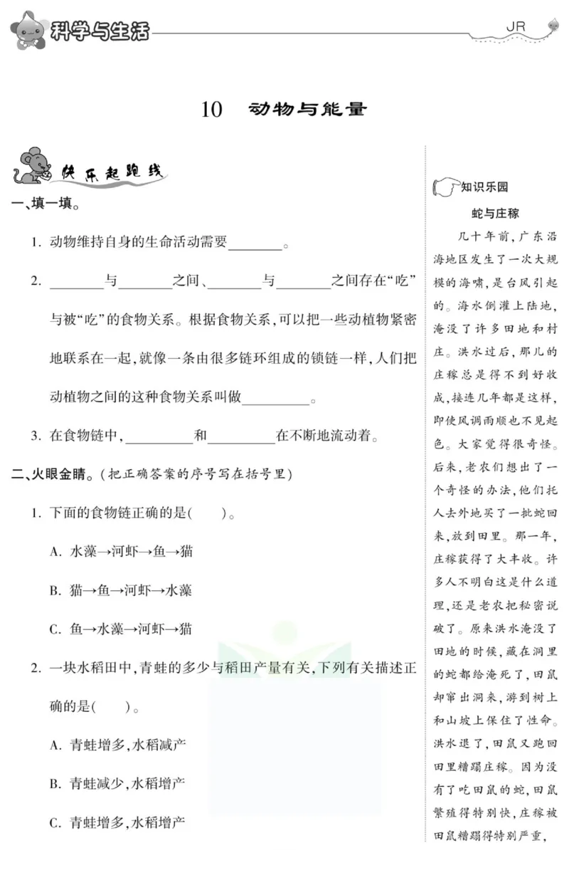 智能训练&middot;科学六年级上册冀人版_2024年人教版小学数学一二三四五六年级上册下册期中期末试a0747_小学全科《同步练习+精品试卷》打包下载（1-6年级单元月考期中期末试卷）_小学科学