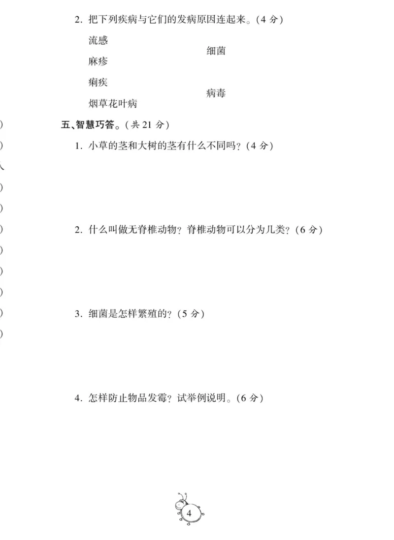 智能训练&middot;科学六年级上册冀人版_2024年人教版小学数学一二三四五六年级上册下册期中期末试a0747_小学全科《同步练习+精品试卷》打包下载（1-6年级单元月考期中期末试卷）_小学科学