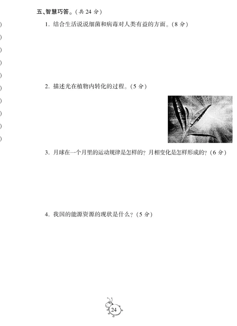 智能训练&middot;科学六年级上册冀人版_2024年人教版小学数学一二三四五六年级上册下册期中期末试a0747_小学全科《同步练习+精品试卷》打包下载（1-6年级单元月考期中期末试卷）_小学科学