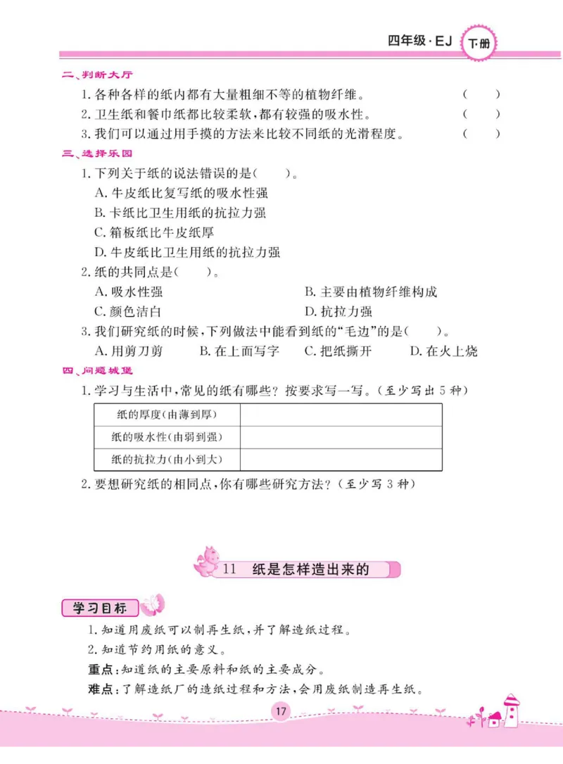 名校练+考四年级下册科学鄂教版_2024年人教版小学数学一二三四五六年级上册下册期中期末试a0747_小学全科《同步练习+精品试卷》打包下载（1-6年级单元月考期中期末试卷）_小学科学