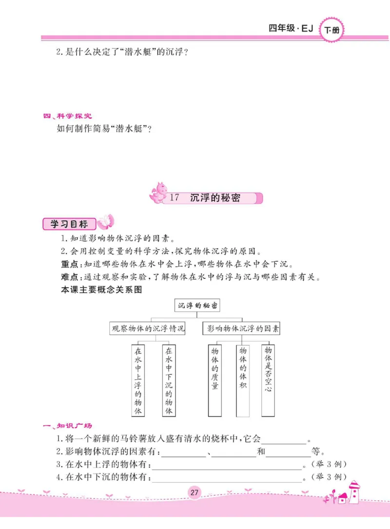 名校练+考四年级下册科学鄂教版_2024年人教版小学数学一二三四五六年级上册下册期中期末试a0747_小学全科《同步练习+精品试卷》打包下载（1-6年级单元月考期中期末试卷）_小学科学