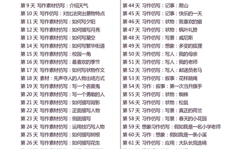 5年级上 好文仿写小练笔 新 155页(1)