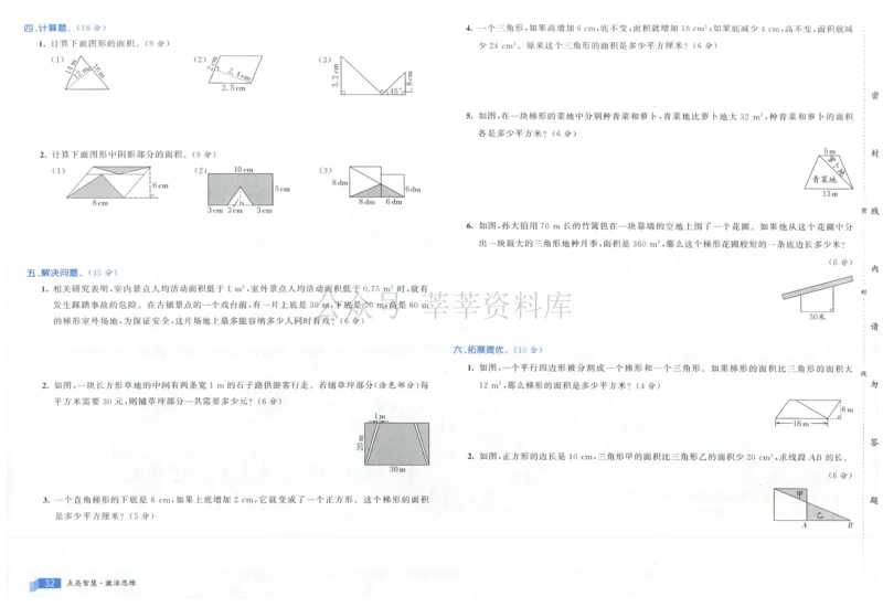 25秋亮点激活大试卷 5人数（上）
