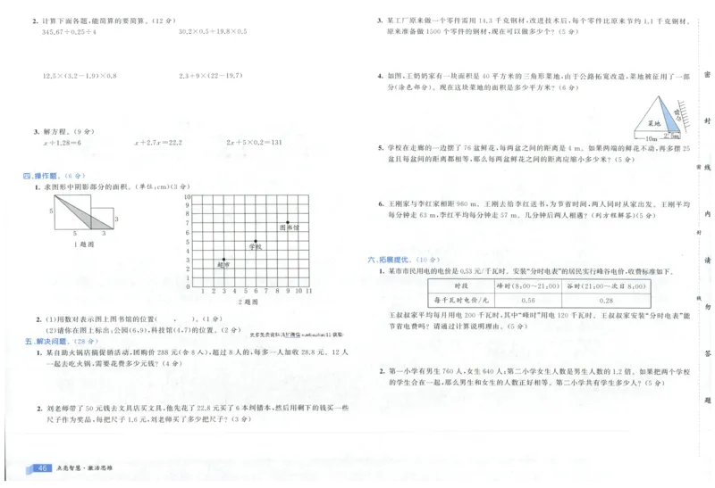 25秋亮点激活大试卷 5人数（上）