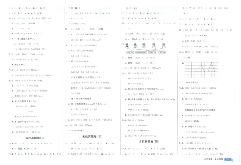 25秋亮点激活大试卷 5人数（上）