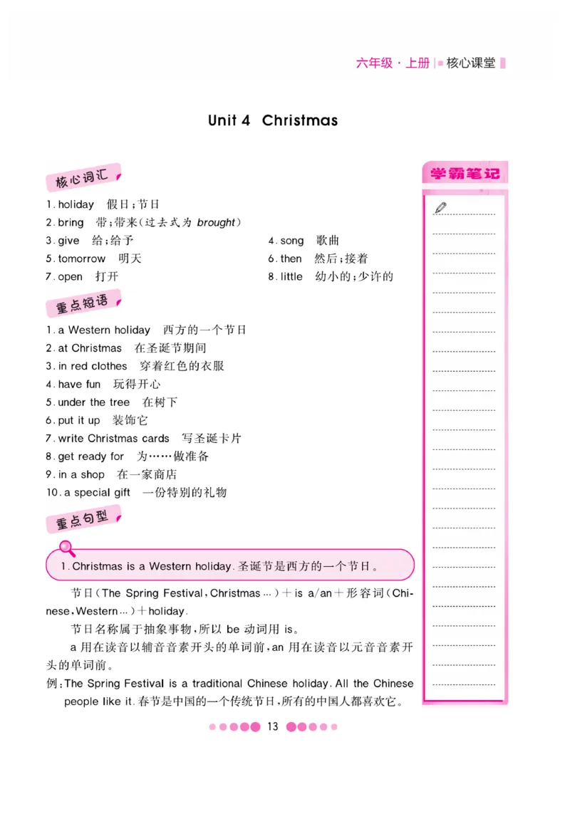 《核心课堂》6年级英语上册（冀教版）小册_2024年人教版小学数学一二三四五六年级上册下册期中期末试a0747_小学全科《同步练习+精品试卷》打包下载（1-6年级单元月考期中期末试卷）