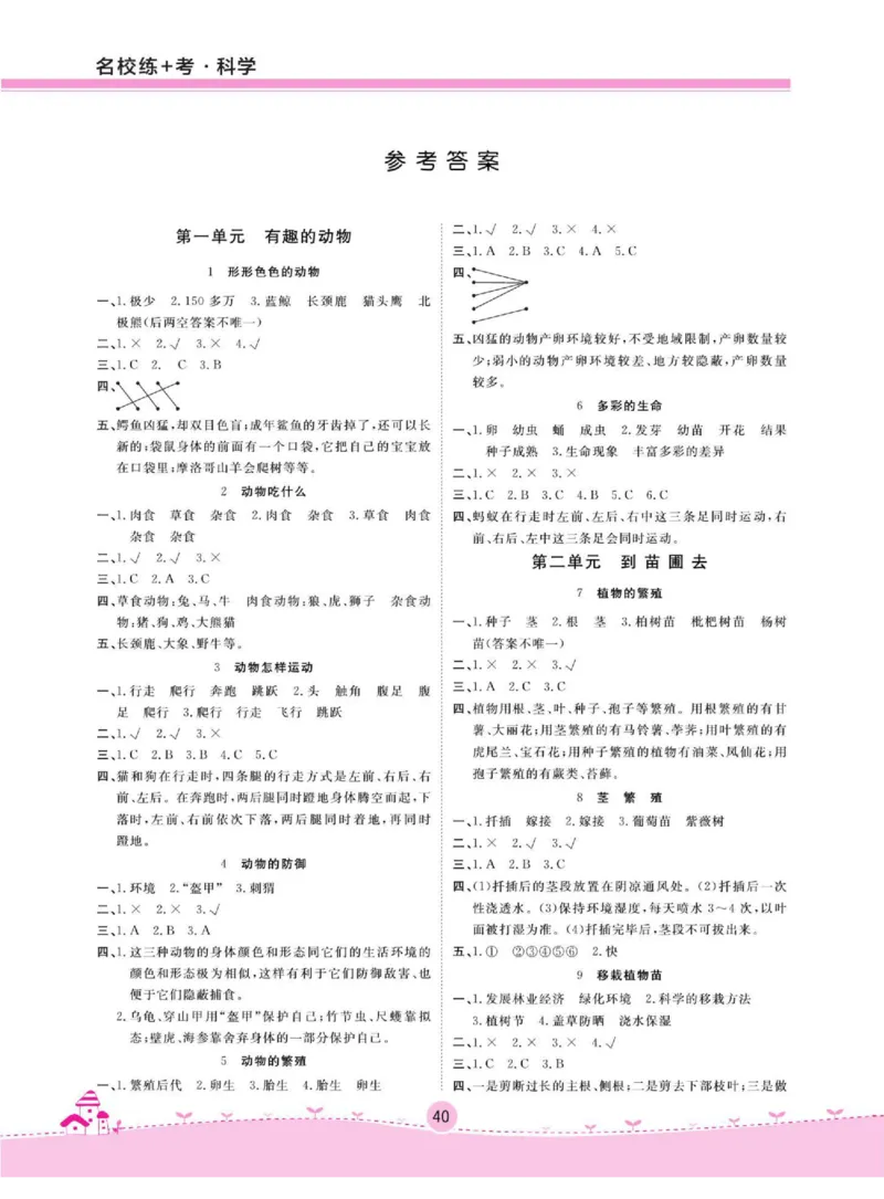 名校练+考五年级下册科学鄂教版_2024年人教版小学数学一二三四五六年级上册下册期中期末试a0747_小学全科《同步练习+精品试卷》打包下载（1-6年级单元月考期中期末试卷）_小学科学