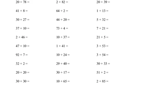 (两位数加一位数和整十数（不进位）1000题_小学数学口算竖式脱式计算应用题一二三四五六年级上下册电_小学数学口算题库电子版（1-6）_小学数学口算一年级_口算1年级下册17000题