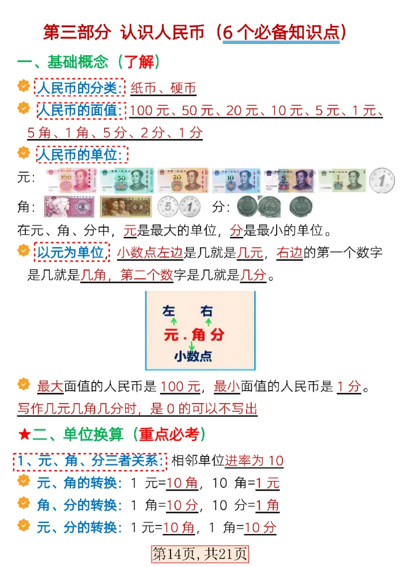1154一（下）数学全册考点知识汇总_一年级上下册资料_一年级下册小红书同款资料_一下数学_25年一下数学资料