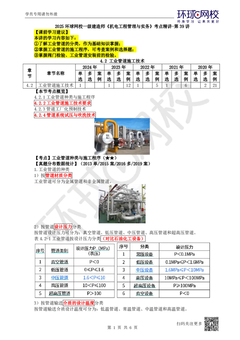 39.第39讲-42工业管道种类施工程序及施工技术要求1_2026年一级建造师_2026年一建机电_2025年一建机电SVIP_02-基础精讲✿高端面授✿深度强化_26-机电《考点精讲班》苏婷、赵金凤HQ
