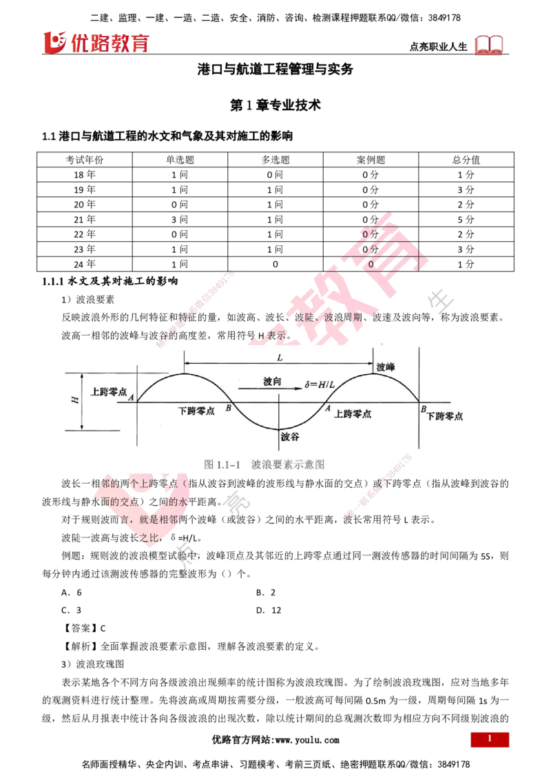 25年一建《港口实务》精讲第1章1&middot;1~1&middot;10(03)讲义打印版_2026年一级建造师_2026年一建港航_2025年一建港航SVIP_02-基础精讲✿高端面授✿深度强化_01.第1章港口与航道工程专业技术