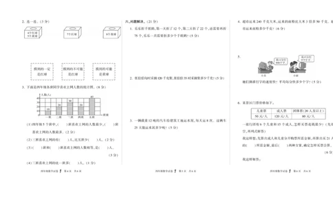 期末真题试卷精选西师大版数学4年级上册_2024年人教版小学数学一二三四五六年级上册下册期中期末试a0747_小学全科《同步练习+精品试卷》打包下载（1-6年级单元月考期中期末试卷）